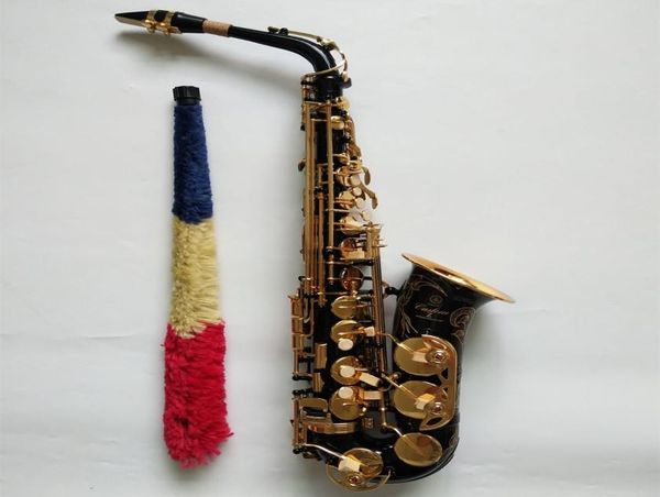 Бренд Alto Saxophone Yas 82Z Gold Key Super Professional High -Caffure Black Sax Mountice Dired Case8411853