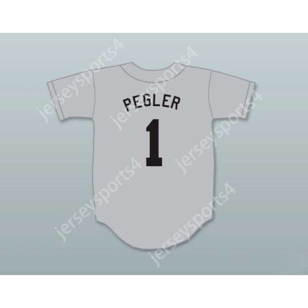 Treinador Charley Pegler 1 Hackensack Grey Baseball Jersey Brewster's Millions Stitched