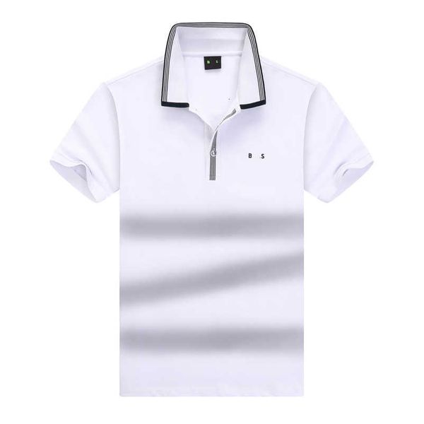 Bosss Polo Shirt Herren Polos T-Shirts Designer Casual Business Golf T-Shirt Pure Cotton Short Sleeves T-Shirt USA High Street Mode Marke Sommer Top Kleidung B8UQ