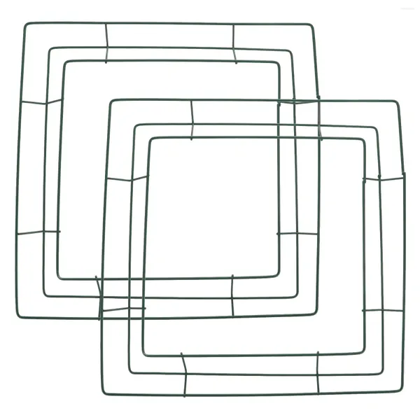 Декоративные цветы квадратный гирлянда кольцо кольцо настенные стены венок венок цветочный рам
