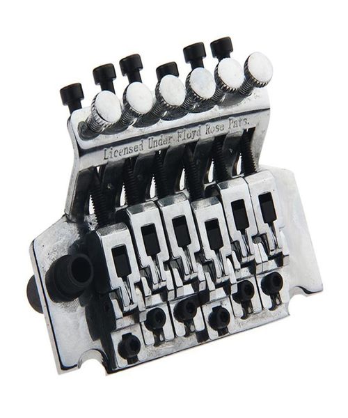 Bridge di sistema tremolo a doppio blocco per chitarra elettrica Floyd Rose Parts Silver7499314