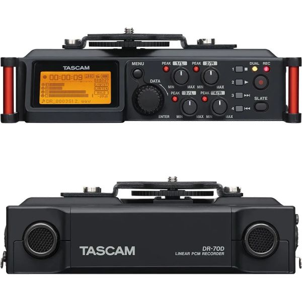 Registratore Tascam DR70D 4Channel DSLR Audio Registratore Fourchannel Recorder e Mixer quattro ingressi di microfono XLR con potenza Phantom