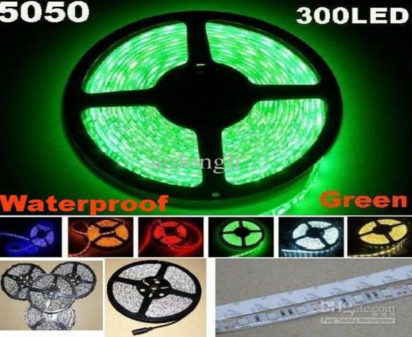 25m 5050 SMD Green Flexible LED Light 5m 300 LED à prova d'água 60LEDM sem fonte de alimentação3547506