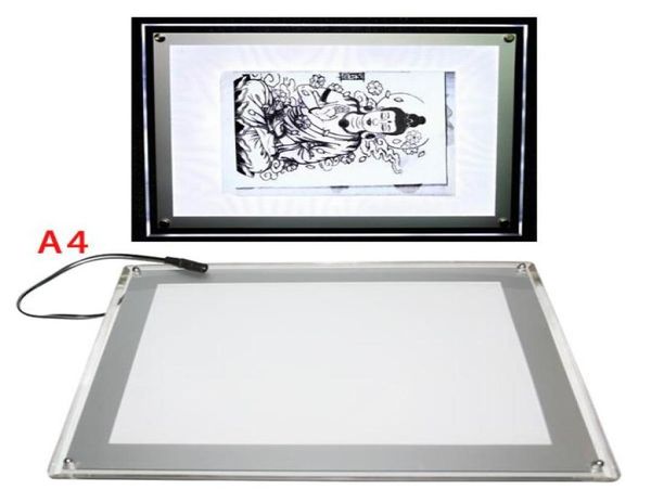 1pc nach Frankreich direkt Acryl Tattoo Transfer Board Teile professionelle Kopie LED USB Art Light Box Schablone Papierverfolgung Tabelle 7566609
