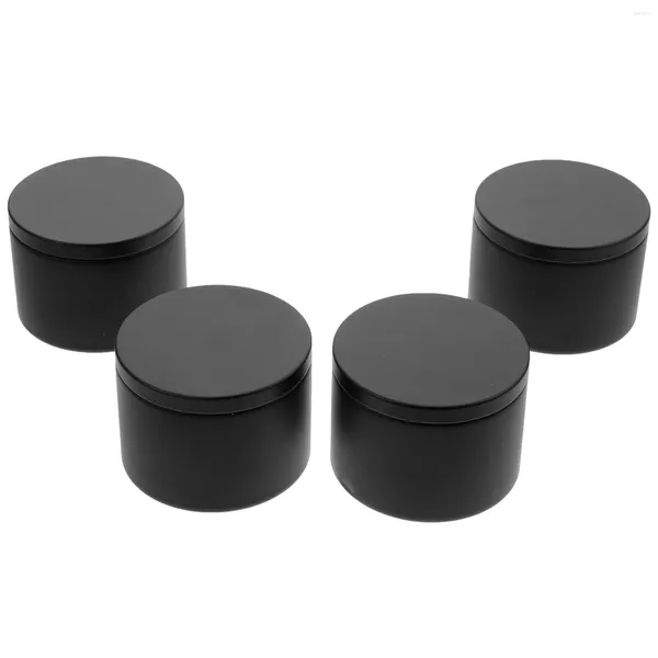 Garrafas de armazenamento 4 PCs Jar frascos de lata Fazendo latas de chá de chá Iron DIY