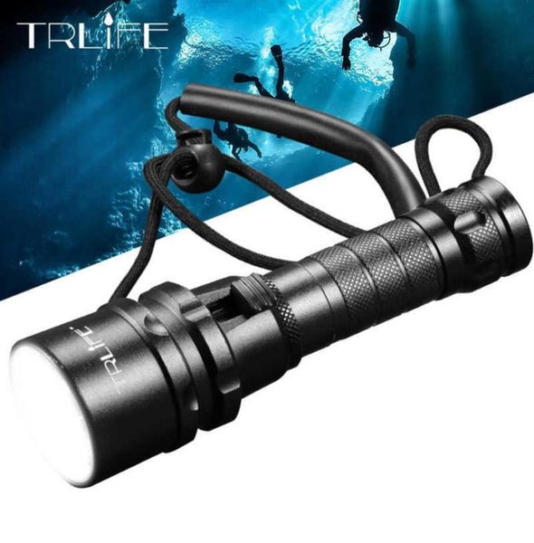 Professionelles Tauchtauchleuchten 200 Meter L2 wasserdichtes IPX8 Unterwasser LED Taschenlampe Camping Lanterna Torch von 18650 21060818547055737