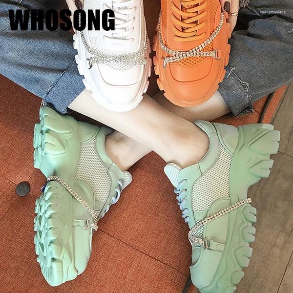 Fitness Shoes Women Women Chunky Sneaky Woman Chain Platform Flats Feminino grosso Brand Sport Zapatos de Mujer Trainers