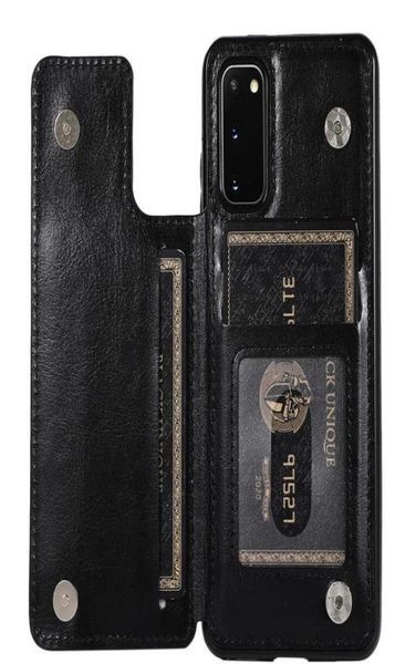 Capa de couro para Samsung Galaxy S20 Ultra S10 E S9 S8 S7 Edge Note 8 9 10 Plus Lite Flip Cards Phone Case5392677