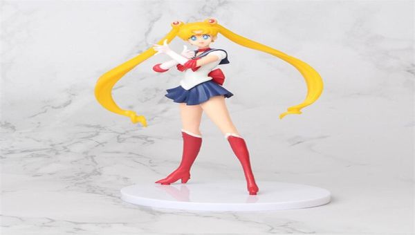 5pcsset Japaner Anime Cartoon Sailor Moon Action Abbildung 18 cm Mercury Mars Jupiter Venus Figuren Kinderpuppen Toys5438790