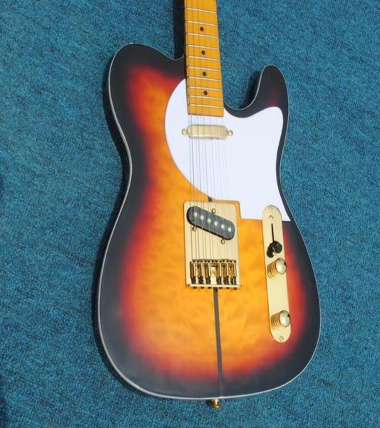 Prodotto in fabbriche cinesi di alta qualità Merle Haggard Guitar Tuff Dog Tone Sunburst Electric Guitar 9675271