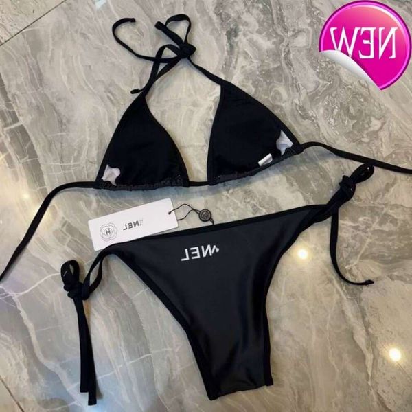 Wholesale2024 New Fashion Designer Sexy Bikini Set Set a buon mercato da donna Lettera di moda Stampa corto Set di cinguali Bra Beach Party Sexy Push Up Bandage Baming Baming Swim Wear CC