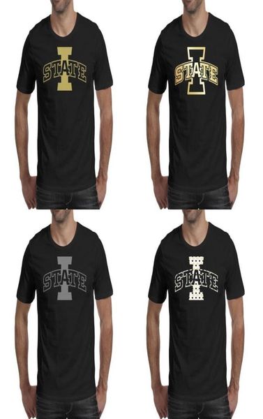 Stampa maschile Iowa State Cyclones Calcio Cuore Logo Black Thirt Design Design di camicie da banda Urban Grey Gold Gay Gay Rainbow C6156074