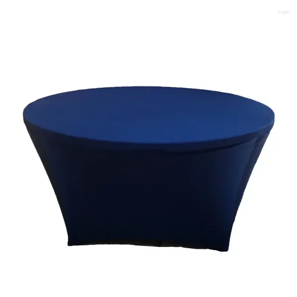 Tala de mesa O banquete de casamento El Conjuntos sólidos de cor de spandex de cor grande rodada de quatro cantos cobre Gray22