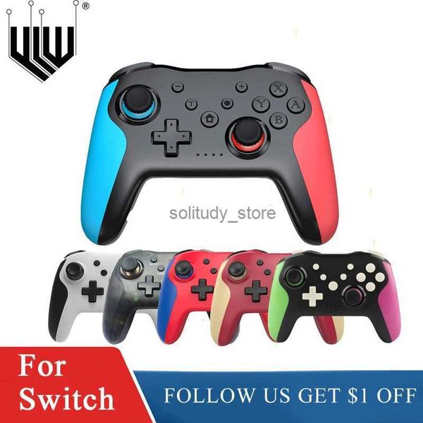 Игровые контроллеры джойстики, подходящие для контроллеров Switch Wireless Bluetooth Game Boards видеоигр USB управления джойстиками, подходящие Lite PC Win10 Q240407