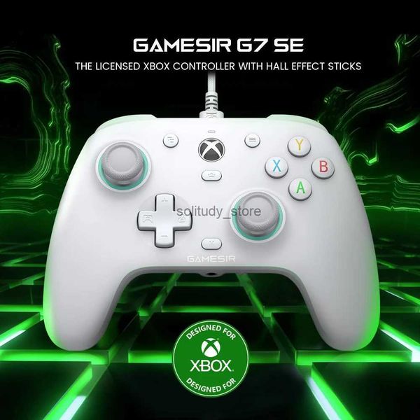 Игровые контроллеры Joysticks GameIR G7 SE Xbox Gaming Controller Wired Gamepad для ПК Xbox X Series S Series Series One с эффектом Hall Joystick Q240407