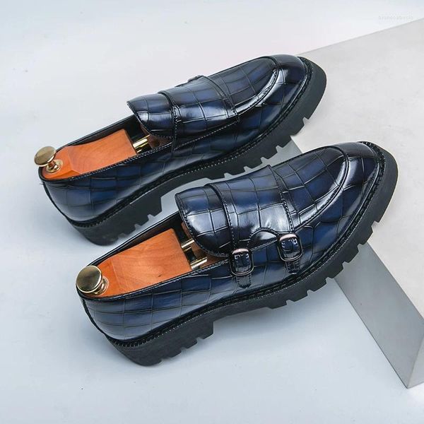 Lässige Schuhe große Größe 38-46 Männer Slipper Mode britisch Stil bequem bequemes Lederdicker Sohle