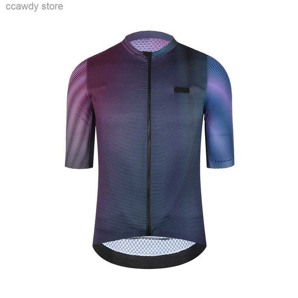 Camisetas masculinas 2024 Última versão Flyweight Pro Fit Seveve Cycling Cycling Jersey Seamss Processo com bolso à prova d'água H240407