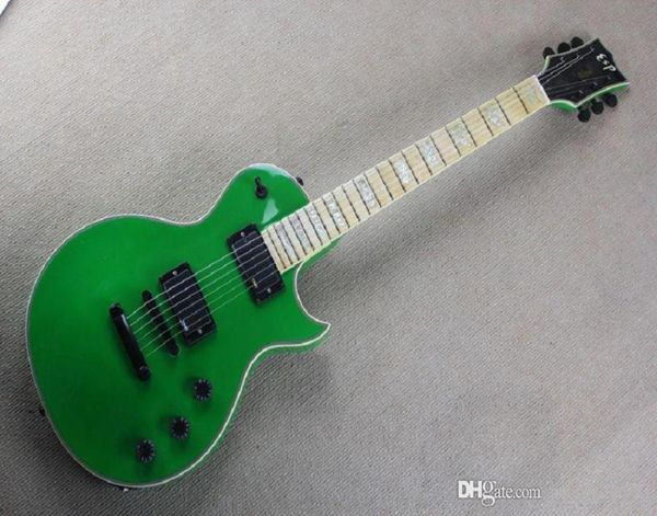 Eclipse Vinatge Vinatge Vinatge Vinatge Green Custom Pickup Acero di tastiera elettrica 325297137