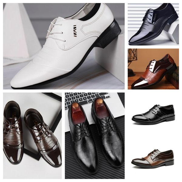 Nuovo designer di lusso Top Luxury Multi Style Scarpe casual bianche da uomo, abito da business di grandi dimensioni Racconti per matrimoni