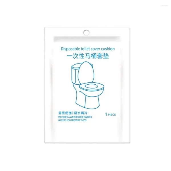 Capas de assento do banheiro capa de papel descartável Camping Camping Travel Banheiro Acessório
