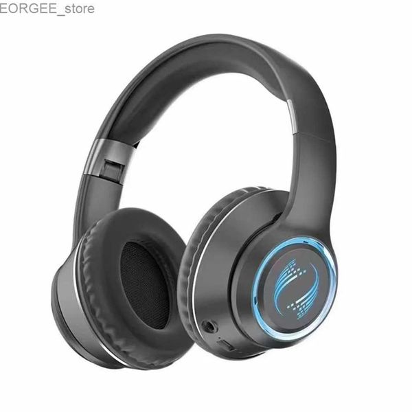 Mobiltelefon-Ohrhörer drahtlose Headsets Over-Ear HiFi-Ohrhörer Skalierbares Klappkopfband Tasten steuern Kopfhörer für Smartphone Computer Laptop Y240407