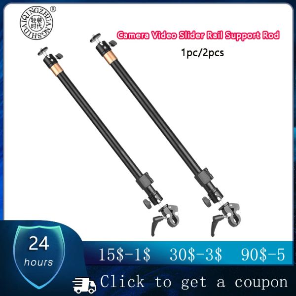 Monopods QZSD Video Video Slider Rilid Support Bash per il montaggio Slider Dolly Pista Fotografia DSLR Sistema di stabilizzatore DSLR Accessorio Tripod