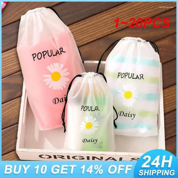 Bolsas de armazenamento 1-20pcs Bacha cosmética de viagem Anti-Pow Transparent Shoe ECO portátil