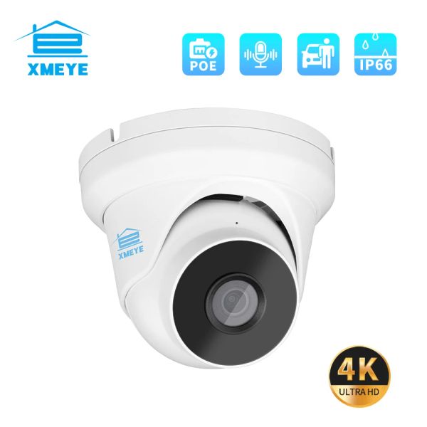 Campainha xmeye 4k 8mp Poe IP Camera Mini Dome CCTV Securidade Video Videoveillance à prova d'água IR XML80