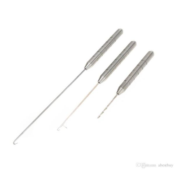 Edelstahl 3 in 1 Karpfenfischereisköderködernadel -Kit -Werkzeugset Fisch Tackle Y09253189085