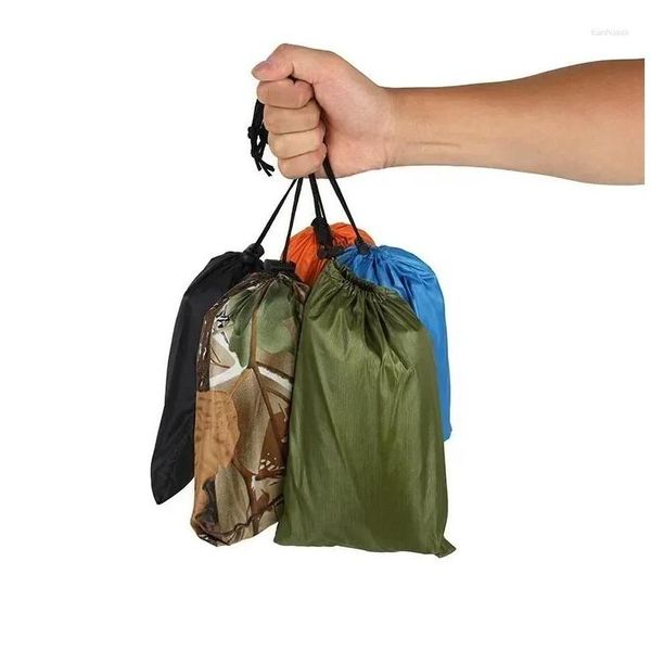 Zelte und Schutzhütten wandern 3 Poncho er Motorhaube Outdoor Rucksack Matte 1 Mantel Radfahren wasserdicht in Regenmantel Zelt Drop Lieferung Sport OU DHMRU