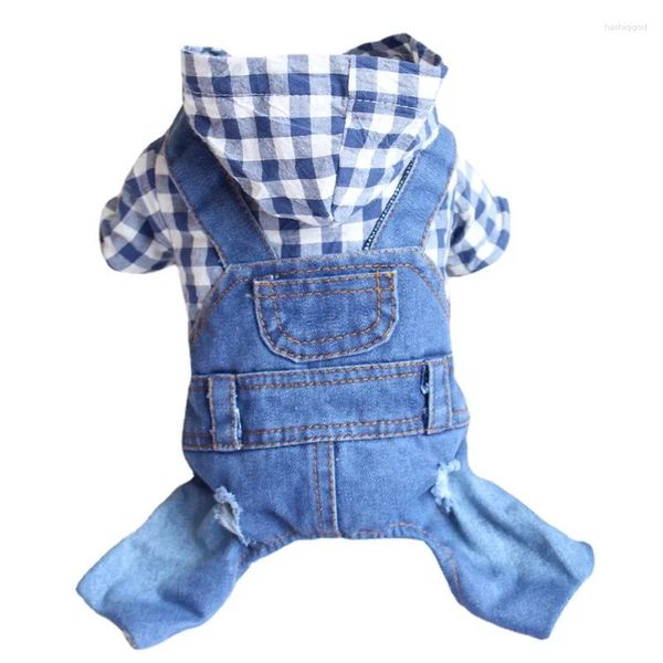 Hundekleidung Haustier Kleidung Herbst und Winter Teddy Bear Welpen vierbeinige Cowboy-Overall anpassbar