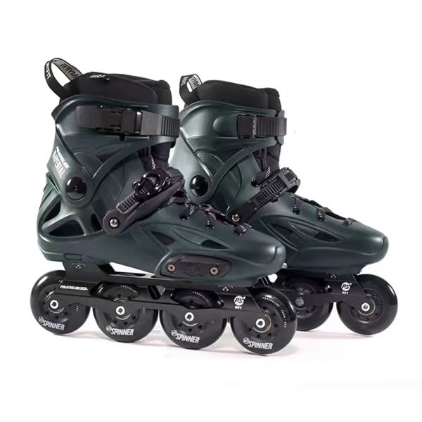 Botas 100% Powerslide Original Powerslide Imperial Emline Patins Profissional Slalom Emline Patins Rolo de patins grátis Patines deslizantes