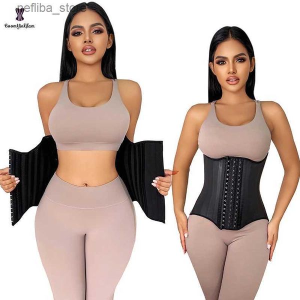 Cintura di dimagrimento con shaper tumino a vita 25 corsetto in lattice corsetto per donne fajas colombianas control body body shaper l2447