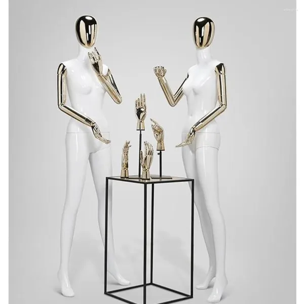 Вешалки Окно модель реквизита Женская одежда имитация кузовная рука с громкой фиктивной платформой Свадебное платье Стенд Маньквин