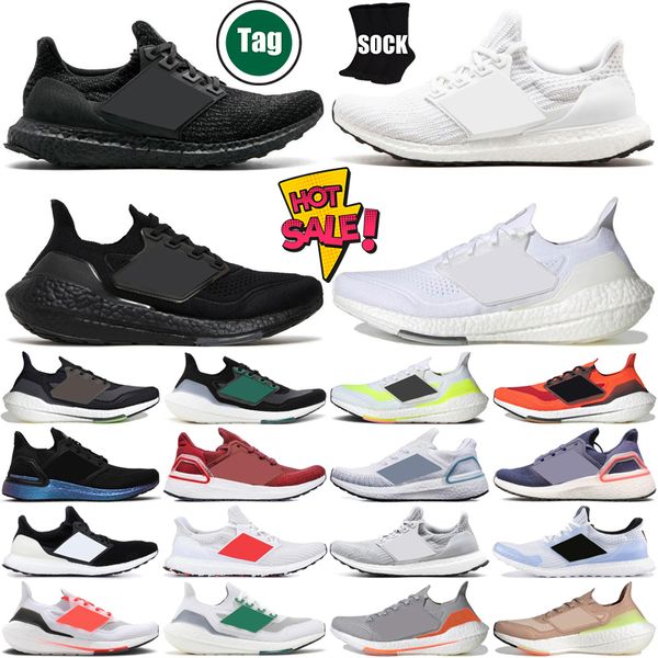 Deisgner Dış Mekan Ayakkabıları Çalışma Erkek Kadınlar İçin UltraBoost Üçlü Siyah Beyaz Gri Turuncu Erkek Erkek Kadın Eğitmenler Sneakers Boyut 36-45