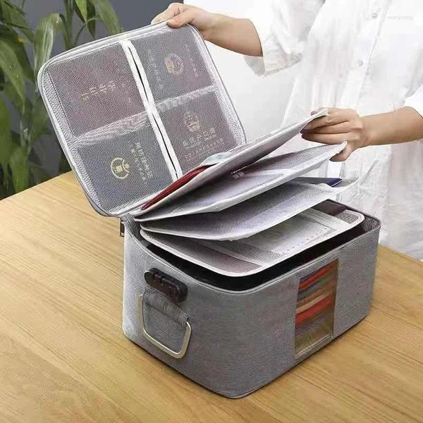 Speicherbeutel Home File Organizer Multifunktional USB Stick Aktentasche Kennwortbox wasserdichtes Beutel