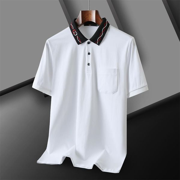 Camiseta masculina camisa de pólo de negócios masculino famosa famosa camiseta de marca de marca masculina e feminina camiseta de verão grande camisa pólo m-3xl