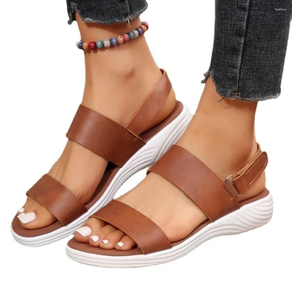 Sandals Women Summer Summer Platform Open Toe Wedge Shoe