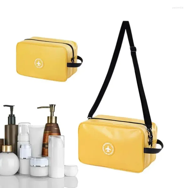 Aufbewahrungstaschen Toilettenartikel Beutel wasserdicht groß kosmetisches Make -up tragbarer Reisen Essentials Organizer mit Flughafenfluggesellschaft.