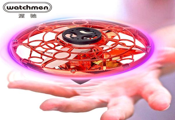 Mini Spinner Gyro Drone Mini com luzes LED Spinner Drone Gyro Flying Spinner Toys Adulto Crianças Presente LJ2009218557822