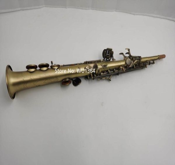 Nova chegada saxofone soprano b apartamento retro saxo