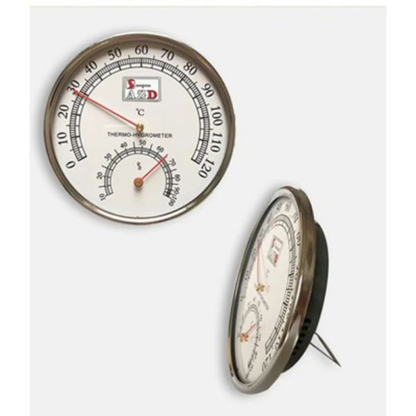 Messgeräte Sauna Hygrograph Badezimmer Haushalt Thermometer Innentor und Luftfeuchtigkeitsmesser Schweiß Dampfthermometer