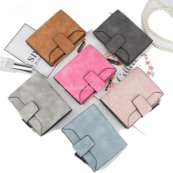 2024 NUOVE Women's Multifunctional Fashion Simple Splicing Coin Wallet Multi-Card Zipper Trive Card Borse