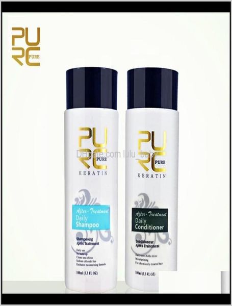 Purc Daily Hair shampoos e balsamo per raddrizzare la riparazione levigante Care dei capelli maschile 2 pcsset 200ml vulgr shampoocond8006746