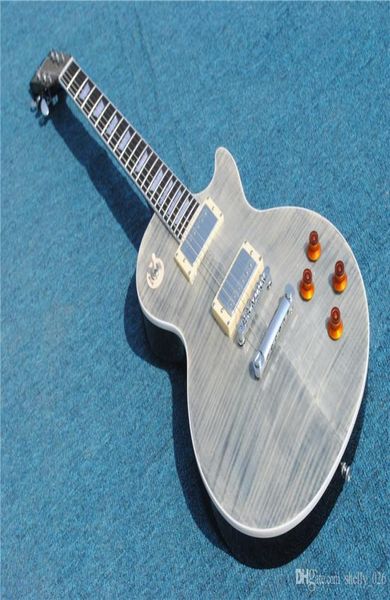 Die LP -Gitarrenhersteller Tiger Streifen können ein Stück Body Neck E -Gitarrengitarren Guit8322728 angepasst werden