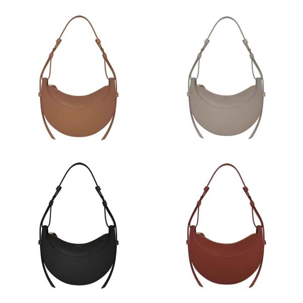 Tasarımcı omuz çantaları kadınlar çapraz vücut polen çanta numarası on litchi cowhide lüks yarım ay hobos çanta numero tarzı şık ve klasik crossbody çanta