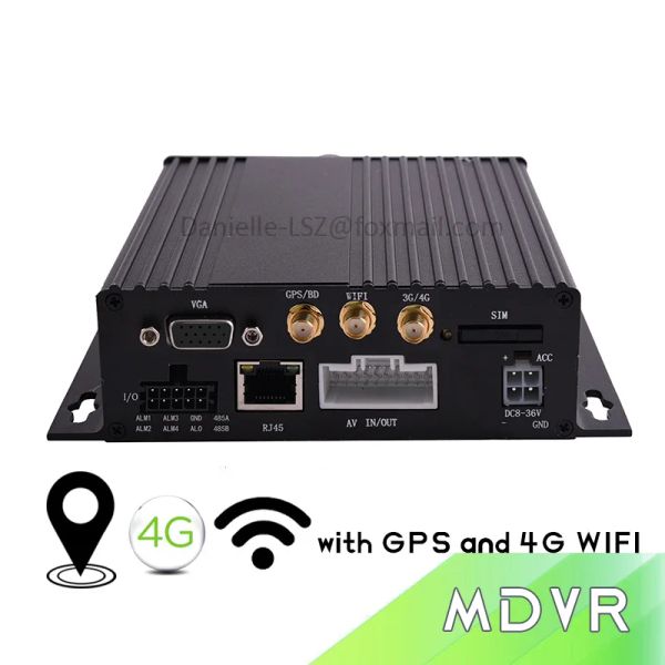 Регистратор Hikvision Mobile DVR 4CH GPS 4G Wi -Fi Автобусная автобусная грузовика Такси MDVR Реальное наблюдение