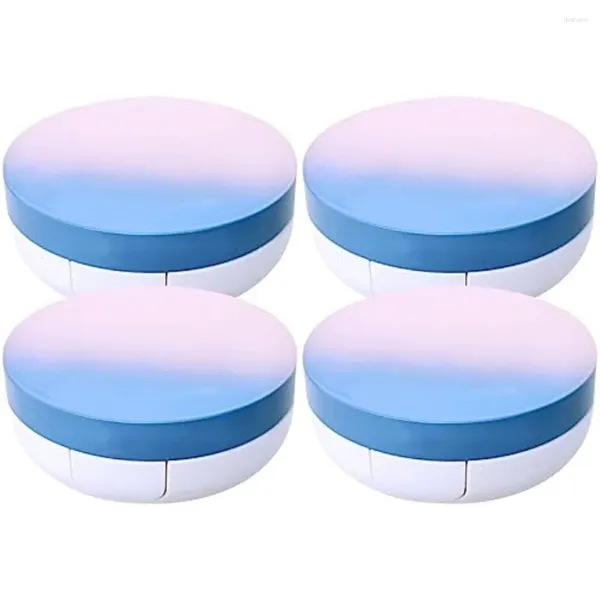 Bottiglie di stoccaggio 4 pezzi 4pc Cuscini a cuscino vuoto Contenitori di crema BB con spugna e specchio Make Up Accessori portatili di bellezza strumenti di bellezza portatili