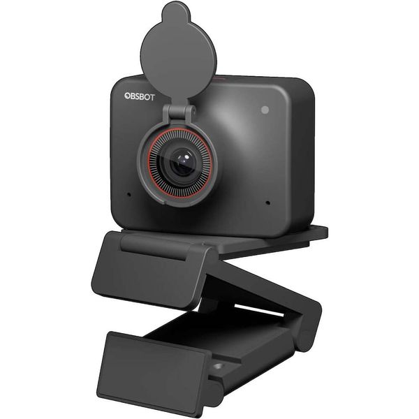 Obsbot Meet Ai -Powered 4K Webcam с автофокусом, микрофоном, фоновым боке, коррекцией слабым освещением, режимом красоты - идеально подходит для потоковой передачи ПК и видеоконференций