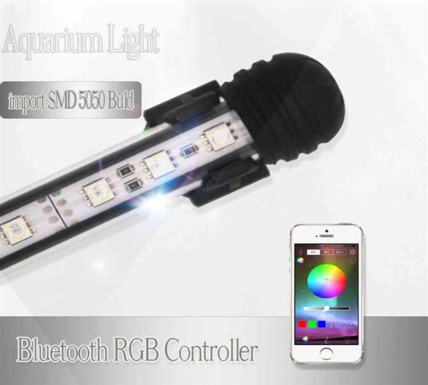 Illuminazione a led dell'acquario sommerso RGB Luce a led del serbatoio marino per lampada per acquario impermeabile Bluetooth Controller298348401